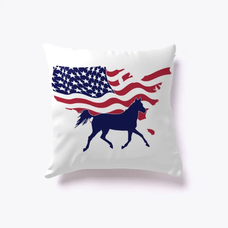 American Horse Pillow